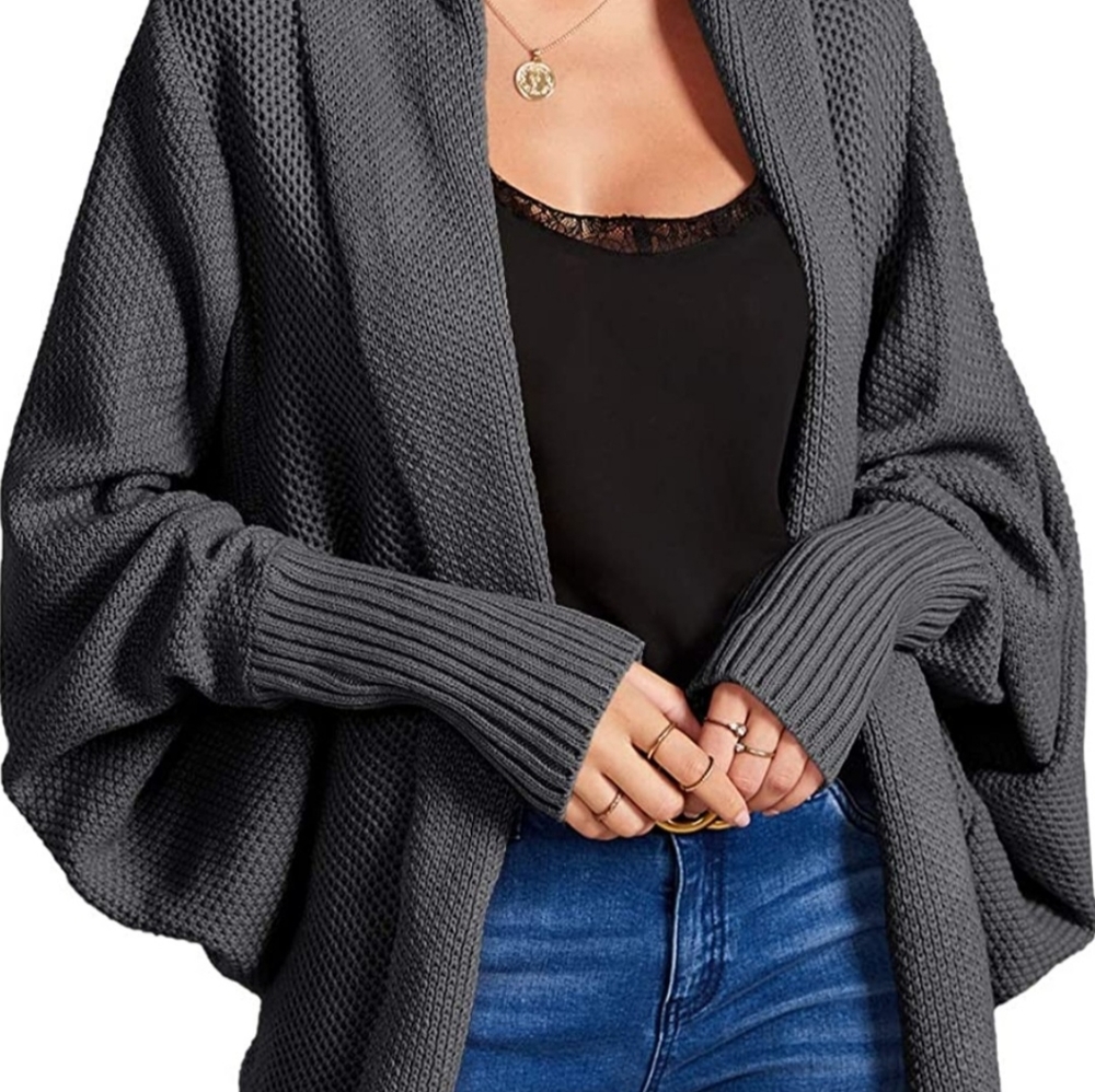 Imily Bela Chunky Batwing Cardigan -Gray